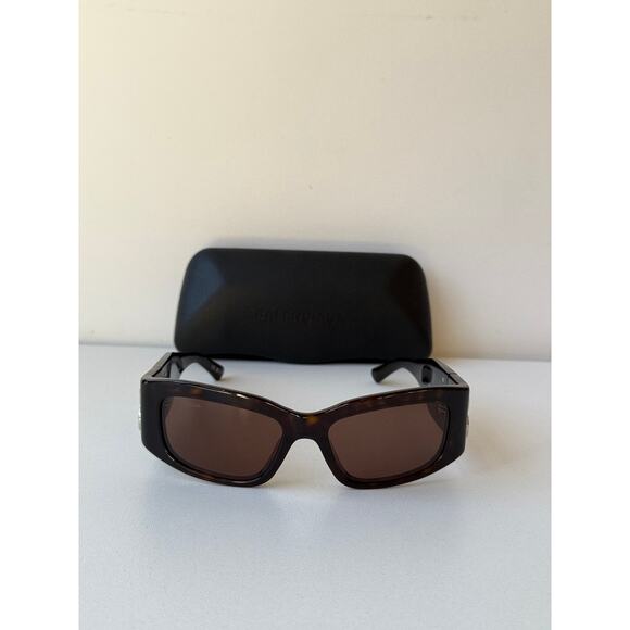 NEW Balenciaga BB0360S Bossy Sunglasses in Havana Brown main image 5